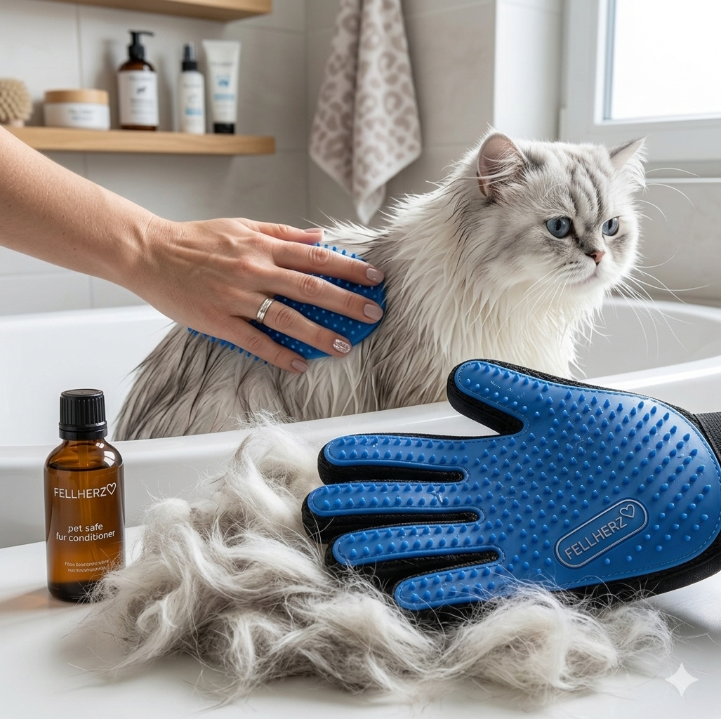 Fellpflege Handschuh & Enthaarungsbürste